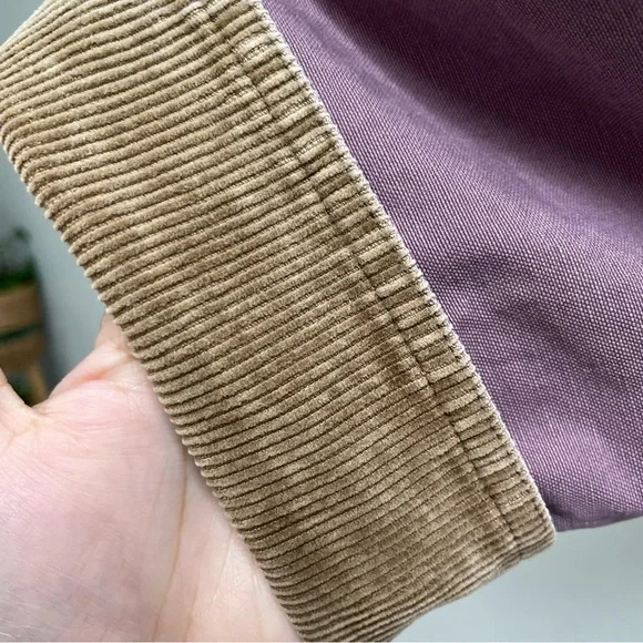 Vintage L.L. Bean Barn Chore Coat Jacket Dusty Purple Corduroy size medium women - Picture 5 of 10